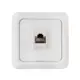 Розетка компьютерная накладная In Home Bolleto 7035 RJ-45 цвет белый 10 шт.