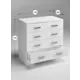 Комод Regent style Комодэко4ящ/белый 4 ящика 74x40x75 см ЛДСП цвет белый
