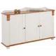 Комод Dipriz Адель 140x35x90 см дерево цвет белый/красно-коричневый