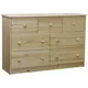 Комод Dipriz Хаба 7 ящиков 113x35x73 см дерево цвет бежевый