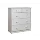 Комод Dipriz Хаба Д.2301.1 5 ящиков 75x35x80 см дерево цвет белый