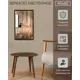 Зеркало с рамой Яркое зеркало У604010/коричневый 40x60 см
