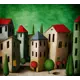 Фотообои флизелиновые DeliceDecor И 278 Городок 300x270см
