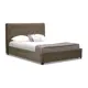 Кровать Ладья Леони 168x113x216 см велюр цвет бежевый