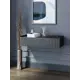 Консоль с бортиком Storys Сити 110x18x34 см 1 ящик ЛДСП цвет серый