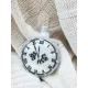Елочная игрушка Часы круглые Коломеев АУ-169 7 см х 4 см разноцветный