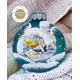 Елочный шар Коломеев КУ-65-204040 Зимняя дорога 6.5 см стекло разноцветный