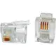 Телефонный разъем Hyperline Plug-6P4C-P-C2, 100 шт