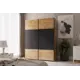 Шкаф-купе Lazurit Ультра 170.4x221.2x65.2 см ДСП цвет дуб/черный