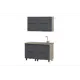 Кухонный гарнитур Мебельная интеграция Этна 130.1x157.4x60 см ЛДСП цвет темно-серый