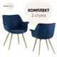 Стул кухонный Стул груп Джулиан 81x68x40 см шенилл цвет синий DC-1501 XH080-22 Box