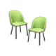Комплект кухонных стульев 2 шт Estente Arnold(2) 50x50x90 см велюр зеленый