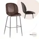 Стул барный 46x113x54 см Стул Груп Beetle PU экокожа коричневый