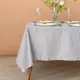 Скатерть на стол Этель Белые звёзды прямоугольная 149x220 см цвет серый/серебристый