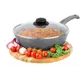 Сковорода с крышкой Elan gallery Гармония вкуса 26 см алюминий цвет серый
