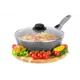 Сковорода с крышкой Elan gallery Гармония вкуса 26 см алюминий цвет серый мрамор