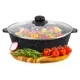 Жаровня с крышкой Elan gallery Гармония вкуса 32 см алюминий цвет черный мрамор