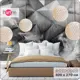 Фотообои флизелиновые Bartonwall 400x270 см 3d Абстракция Шар Перья