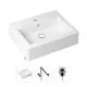 Накладная раковина Lavinia Boho Bathroom Sink 21520695 фарфор 50.5 см с донным клапаном и металлическим сифоном