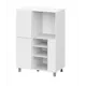 Напольный шкаф Мебельная интеграция Одри 2 100x145x56.2 см ЛДСП цвет белый