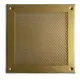 Решетка вентиляционная Шамрай 200x200 мм сталь тип перфорации кружок цвет золотой