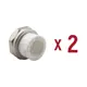 Муфта комбинированная Aqualink 3/4"x25 мм ВП-ВР полипропилен 2 шт k16654