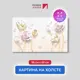 Картина на деревянном подрамнике Первое ателье "Лотосы и жемчуг" 96x60 см