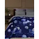 Плед TexRepublic Absolute Космос, 150x200 см, фланель, цвет синий