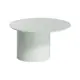 Журнальный столик круглый Ellipse furniture со смещенным основанием 70x70x41 см белый