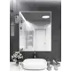 Зеркало интерьерное в алюминиевой раме настенное ONE Mirror 110x90 см белое