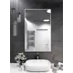 Зеркало интерьерное в алюминиевой раме настенное ONE Mirror 110x70 см белое