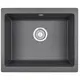 Врезная мойка Krona КА-00006895 55x46x20 см кварц цвет графитовый