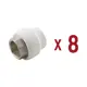 Соединитель Valtec VTp.706.0.03206 32x1" мм полипропилен 8 шт.