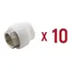 Соединитель Valtec VTp.706.0.03206 32x1" мм полипропилен 10 шт.