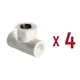 Тройник VALTEC VTp.732.0.02005 20x3/4" мм полипропилен 4 шт.
