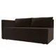 Кушетка Лига Диванов Никас 118408L 150x73x82 см вельвет цвет коричневый