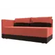 Кушетка Лига Диванов Никас 118407L 150x73x82 см вельвет цвет коралловый,коричневый