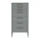 Комод Ellipse furniture Type 7 ящиков 60x45x100 см МДФ цвет серый