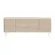 Тумба напольная Ellipse furniture Hub 2 ящика 202x51x53.2 см МДФ цвет белый/натуральный