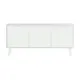 Тумба напольная Ellipse furniture Hub 3 двери 148x55x69.6 см МДФ цвет белый