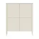 Шкаф распашной Ellipse furniture 100x120x45 см МДФ цвет молочный