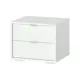 Тумба прикроватная Ellipse furniture HU010103300101 47.7x38.6x40.8 см 2 ящика МДФ цвет белый