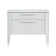 Тумба прикроватная Ellipse furniture 60x50x45 см 2 ящика МДФ цвет белый