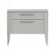 Тумба прикроватная Ellipse furniture 60x50x45 см 2 ящика МДФ цвет серо-бежевый