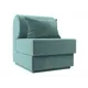 Кресло Лига диванов Кипр 116330 64x77x83 см велюр цвет бирюзовый