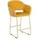 Барный стул R-home Oscar Линк 60x108x59 см цвет желтый/золотой