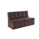 Диван Прайм Квадро 4974р 125x80x56 см без покрытия цвет коричневый