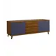 Комод R-home Сканди сапфир 2 ящика 160x50x60 см ЛДСП цвет сине-коричневый