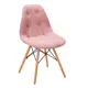 Стул R-home Eames 81x57x48 см ткань цвет розовый