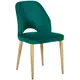 Стул R-home Ledger 85x59x48 см велюр цвет натуральный дуб/зеленый